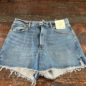 NWT Abercrombie and Fitch,  the 4 inch mom, short high-rise 30